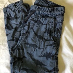 H&M Cotton Twill Dinosaur Joggers